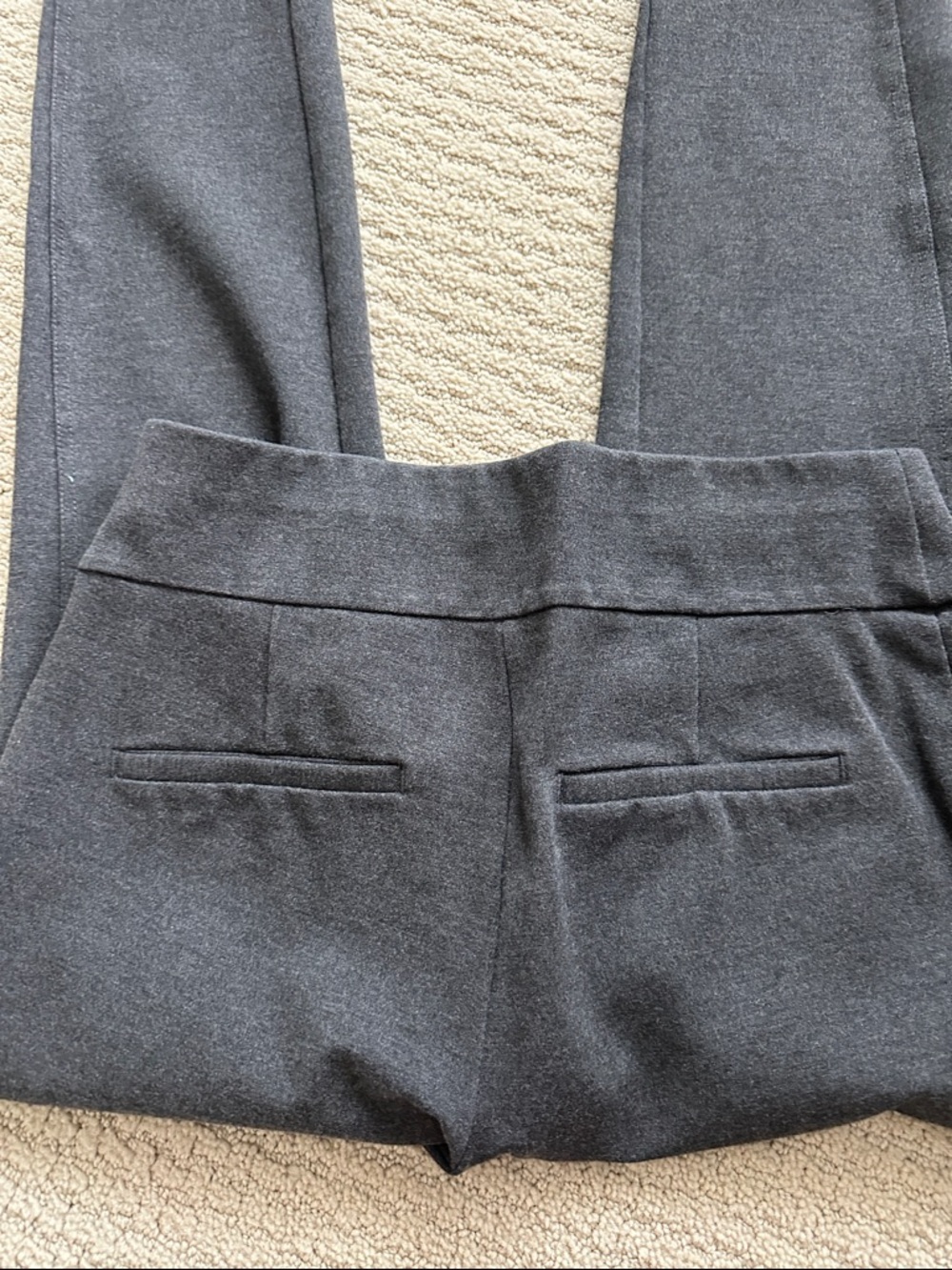 Express Charcoal Ponte Cropped Ankle Pants - Picture 3 of 5